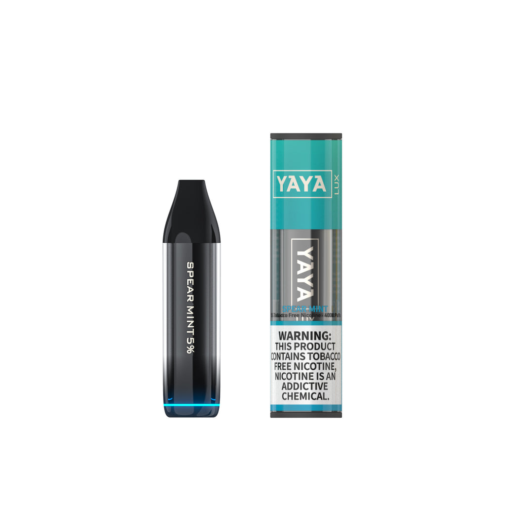 YAYA LUX 4000 RECHARGEABLE - SPEAR MINT 10 Pack